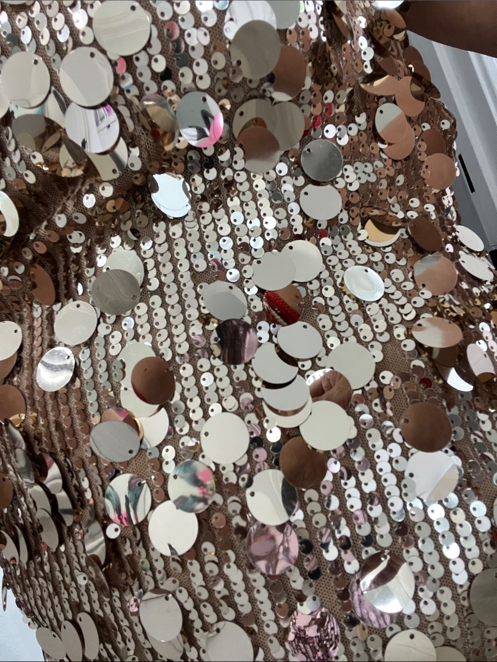Gianni Bini Gold Sequin Slip Dress - Picture 5 of 5